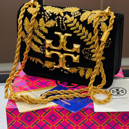 Tory Burch Eleanor Embroidered Velvet- Box Packing