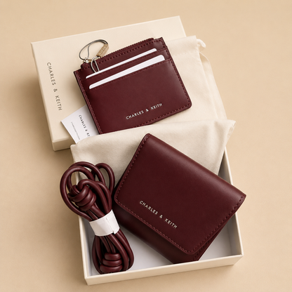 Charles & Keith Mini Wallet and Crossbody Set- Box Packing