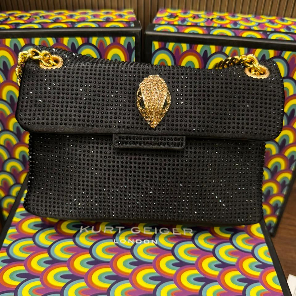 Kurt Geiger London Mini Crystal Kensington Bag Box Packing