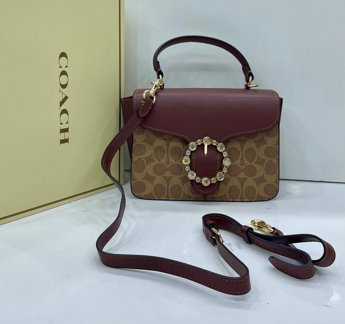 Coach Courtney Top Handle Bag- Box Packing