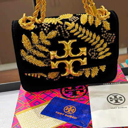 Tory Burch Eleanor Embroidered Velvet- Box Packing