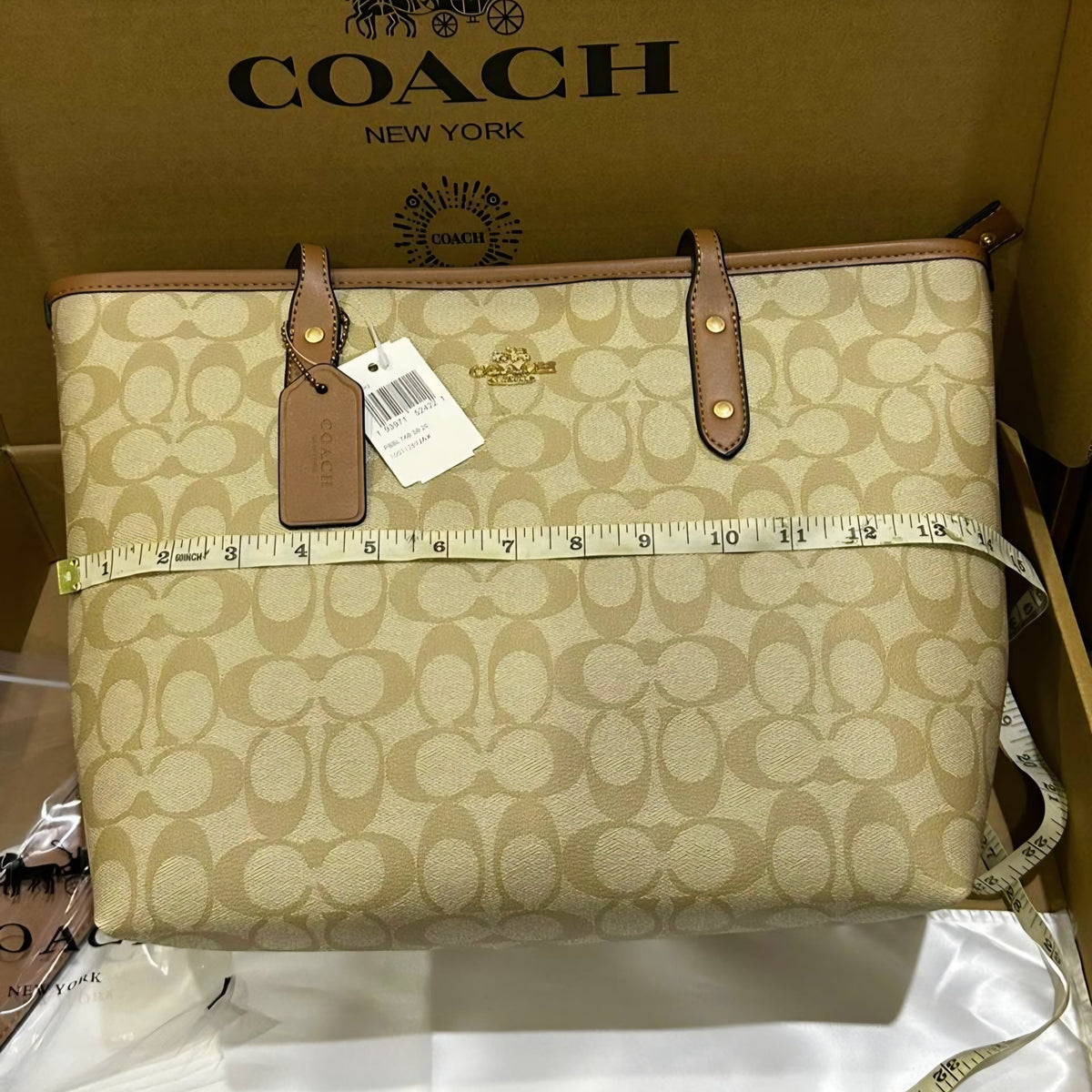 Coach City Tote Bag- Box Packing