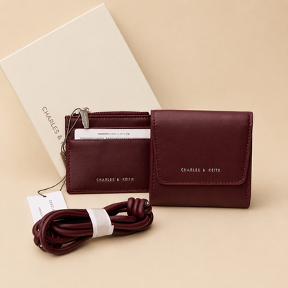 Charles & Keith Mini Wallet and Crossbody Set- Box Packing