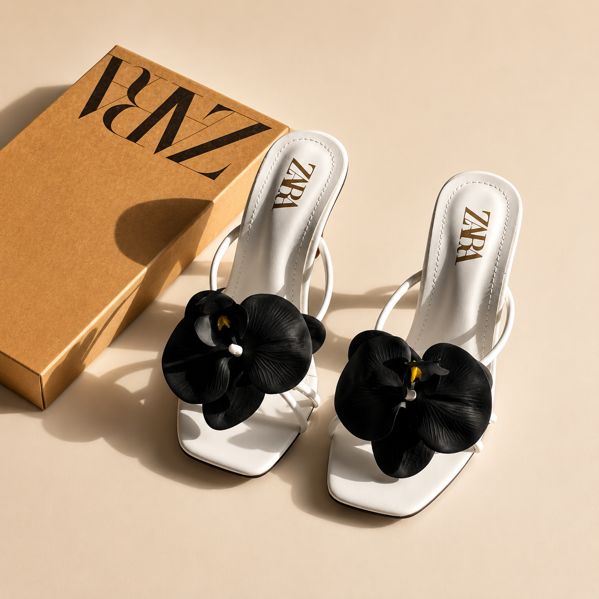 Zara Floral Heels- Box Packing