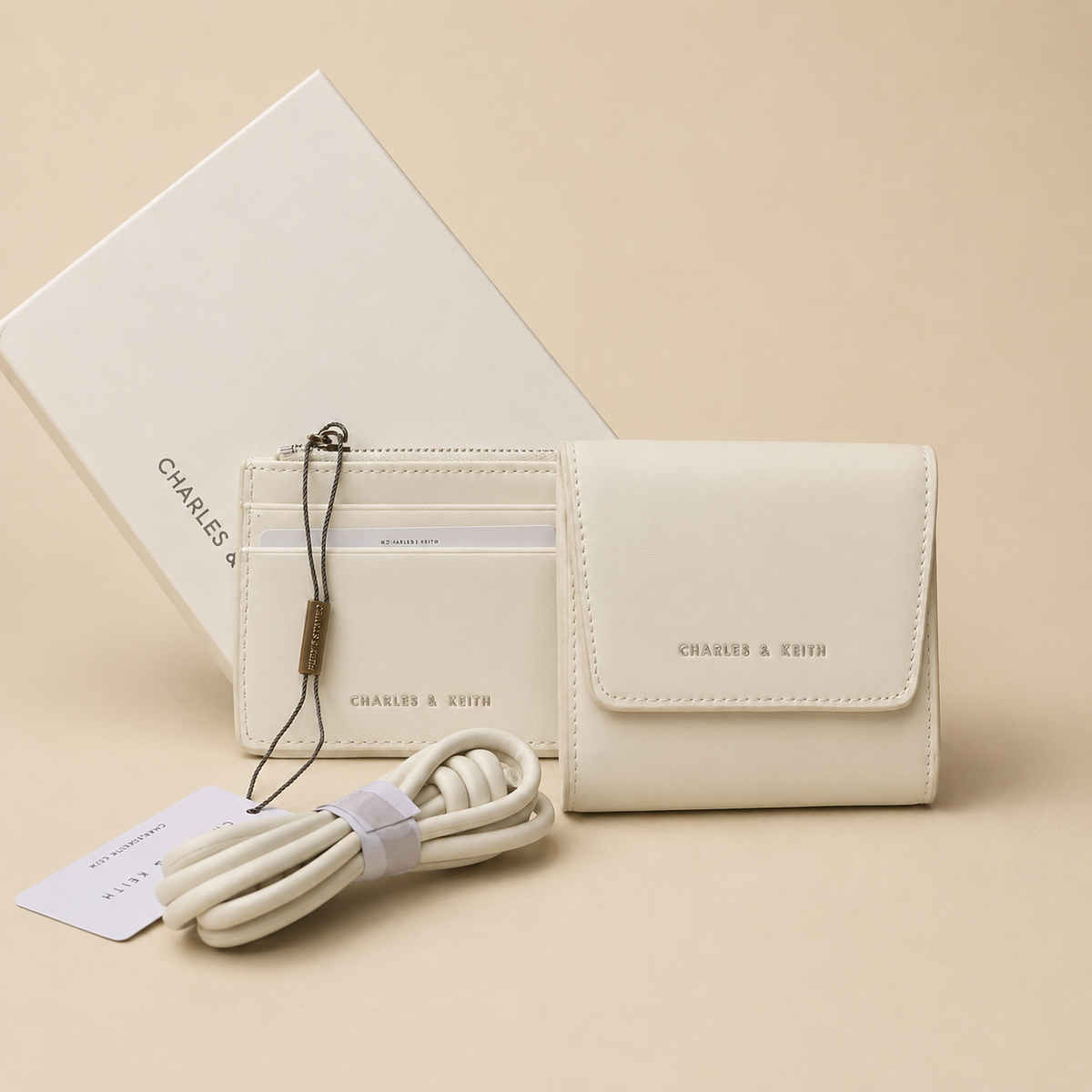 Charles & Keith Mini Wallet and Crossbody Set- Box Packing
