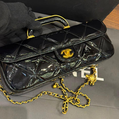 Chanel 2025 Large Patent Top Handle Bag- Box Packing