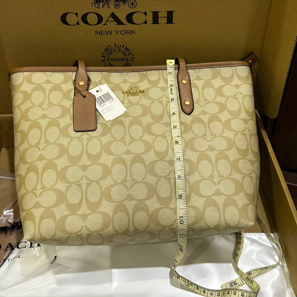 Coach City Tote Bag- Box Packing