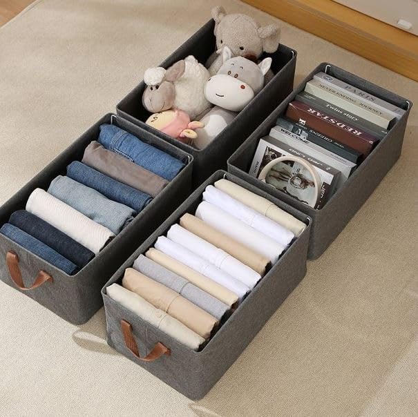 Clothes Storage Organiser with Metal Rods