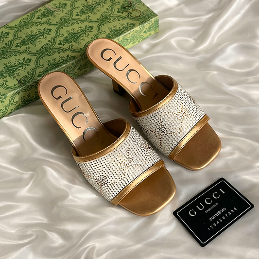 GUCCI Crystal Embellished Heels