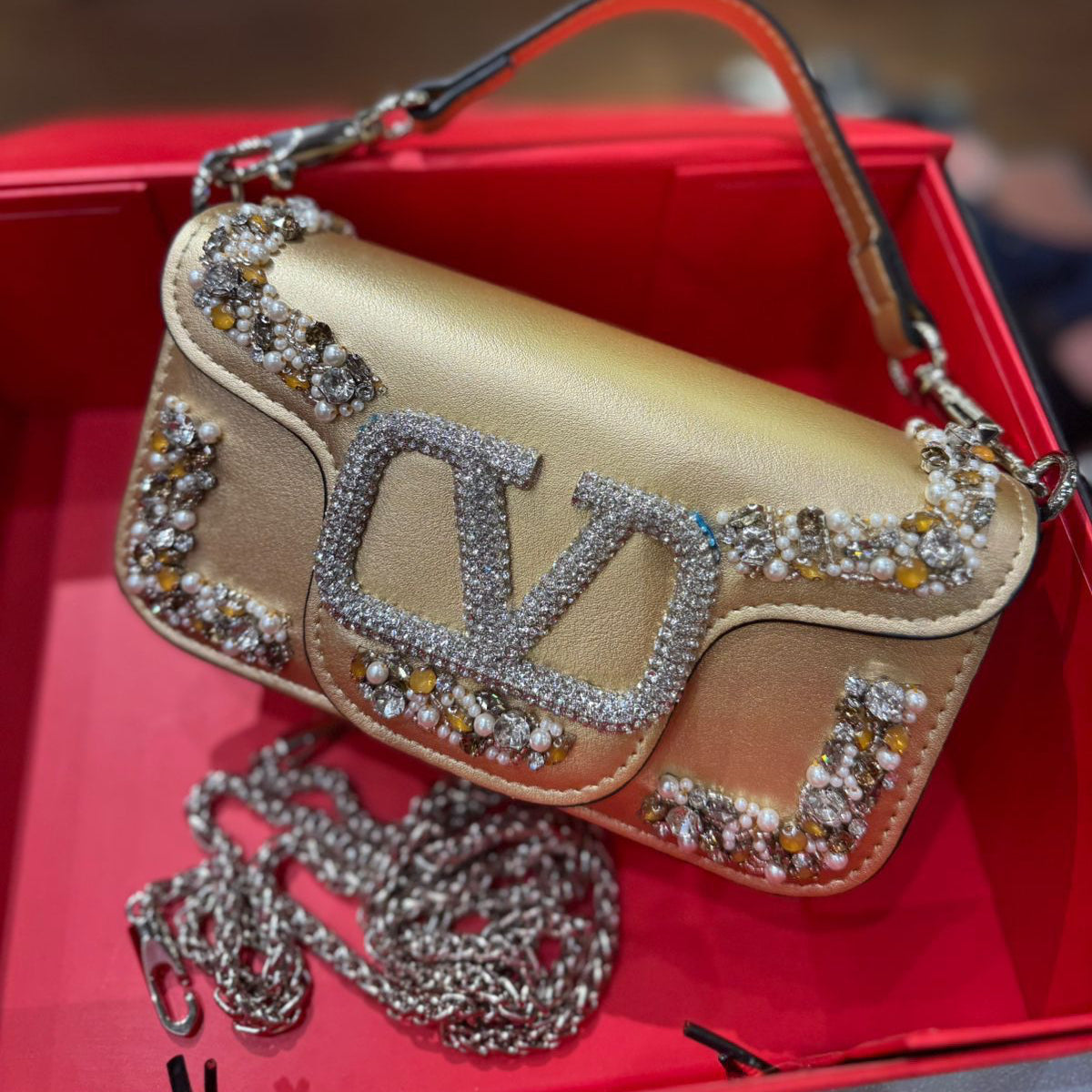 Valentino Garavani Locò Small Shoulder Bag- Box Packing