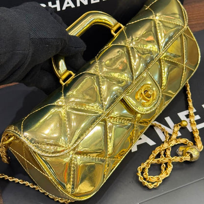 Chanel 2025 Large Patent Top Handle Bag- Box Packing