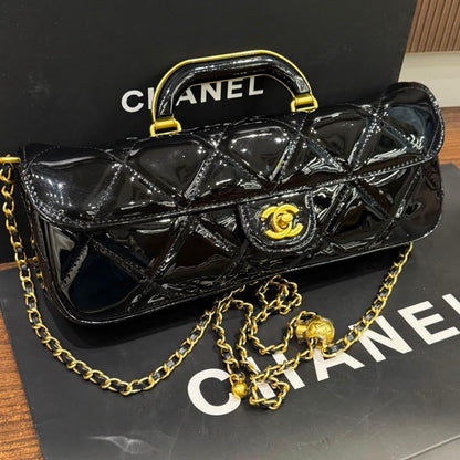 Chanel 2025 Large Patent Top Handle Bag- Box Packing