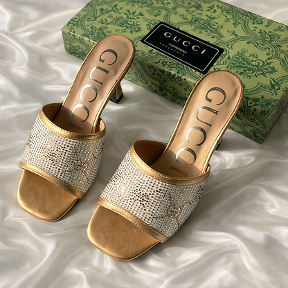 GUCCI Crystal Embellished Heels