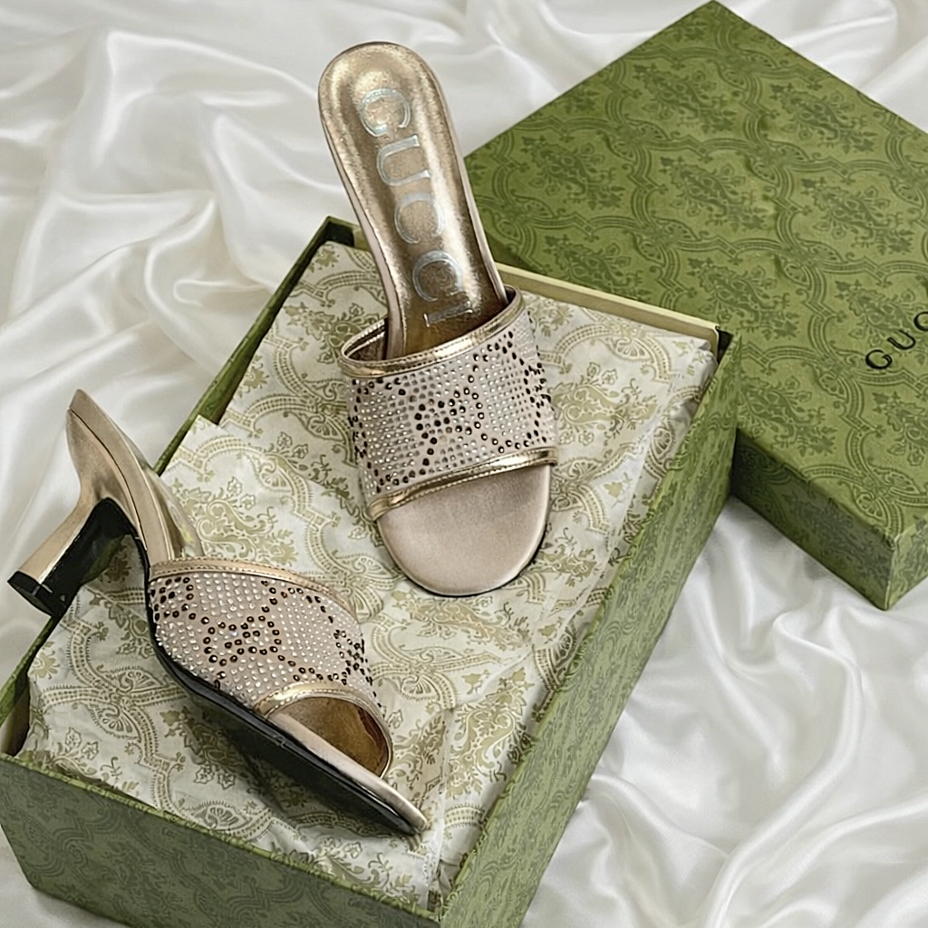 GUCCI Crystal Embellished Heels