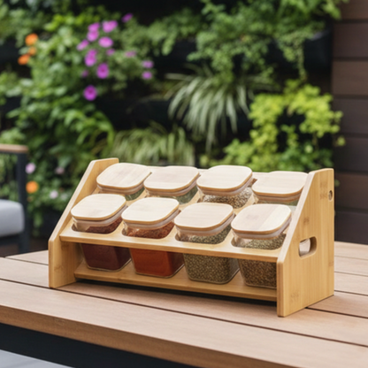 Angled Countertop Organizer for Kitchen Herbs & Seasonings (1139)