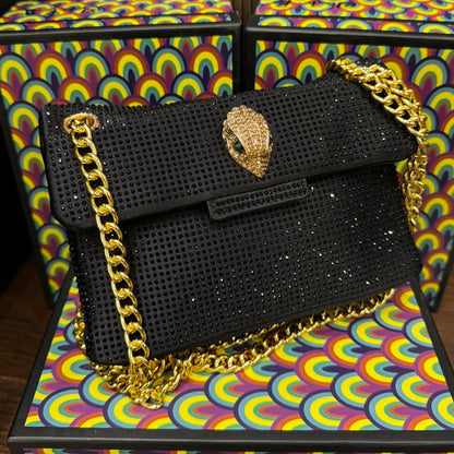 Kurt Geiger London Mini Crystal Kensington Bag Box Packing