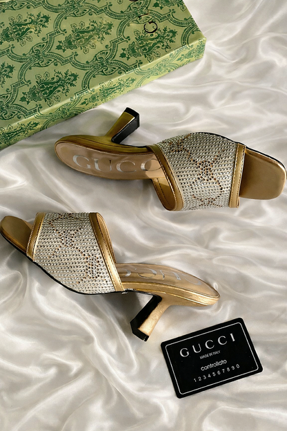 GUCCI Crystal Embellished Heels