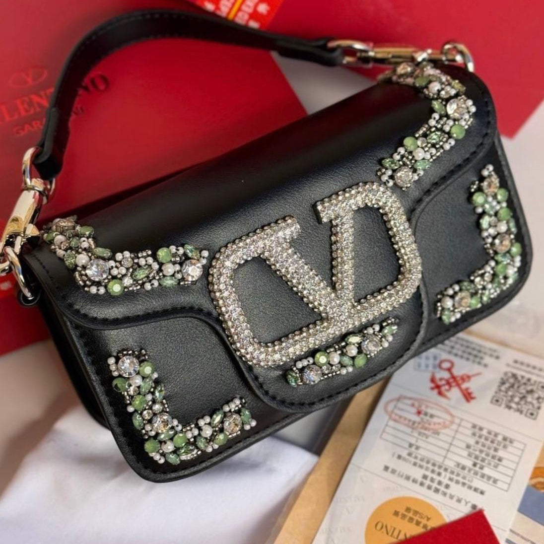 Valentino Garavani Locò Small Shoulder Bag- Box Packing