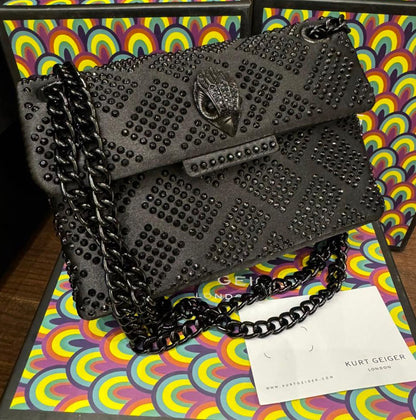 Kurt Geiger London Mini Crystal Kensington Bag Box Packing