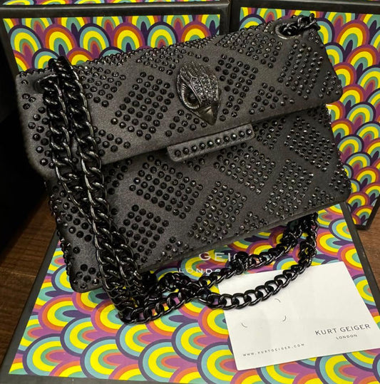 Kurt Geiger London Mini Crystal Kensington Bag Box Packing