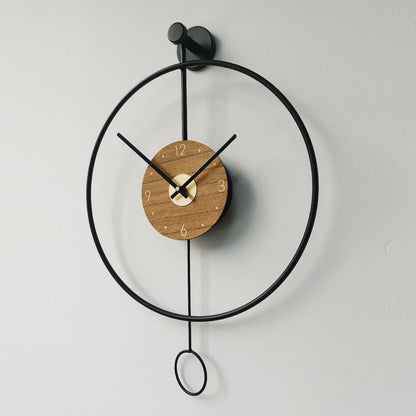 Round Metal Pendulum Clock