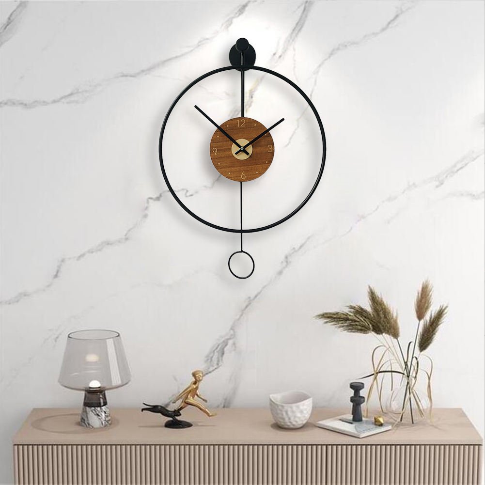Round Metal Pendulum Clock