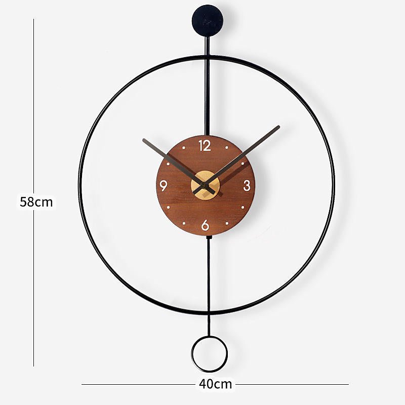 Round Metal Pendulum Clock