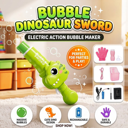 Automatic Dinosaur Smoke Bubble Sword