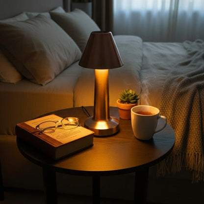 SleekAura Touch Table Lamp – Modern Rechargeable Lamp