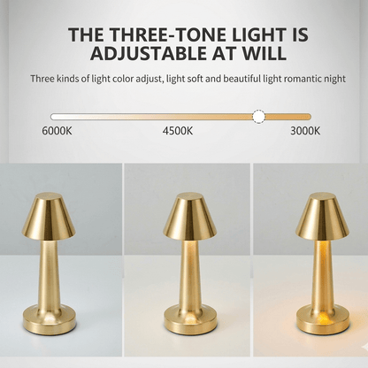 SleekAura Touch Table Lamp – Modern Rechargeable Lamp