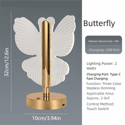 Touch Butterfly LED Table Lamp – Elegant Decorative Ambient Light