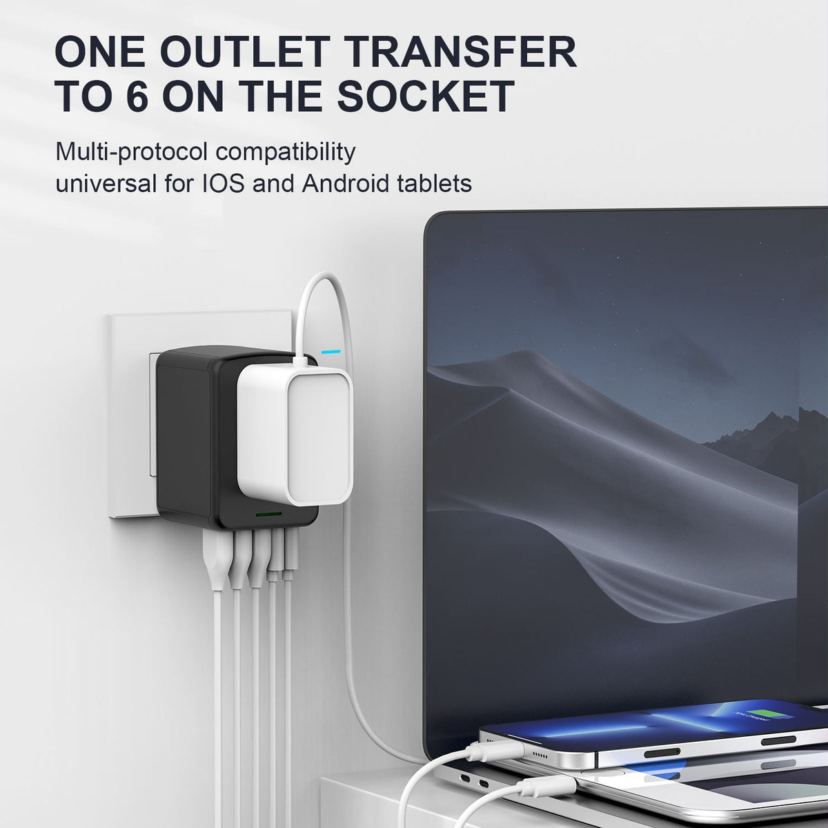 Universal Travel Adapter With USB 2x USB A And 2x USB C